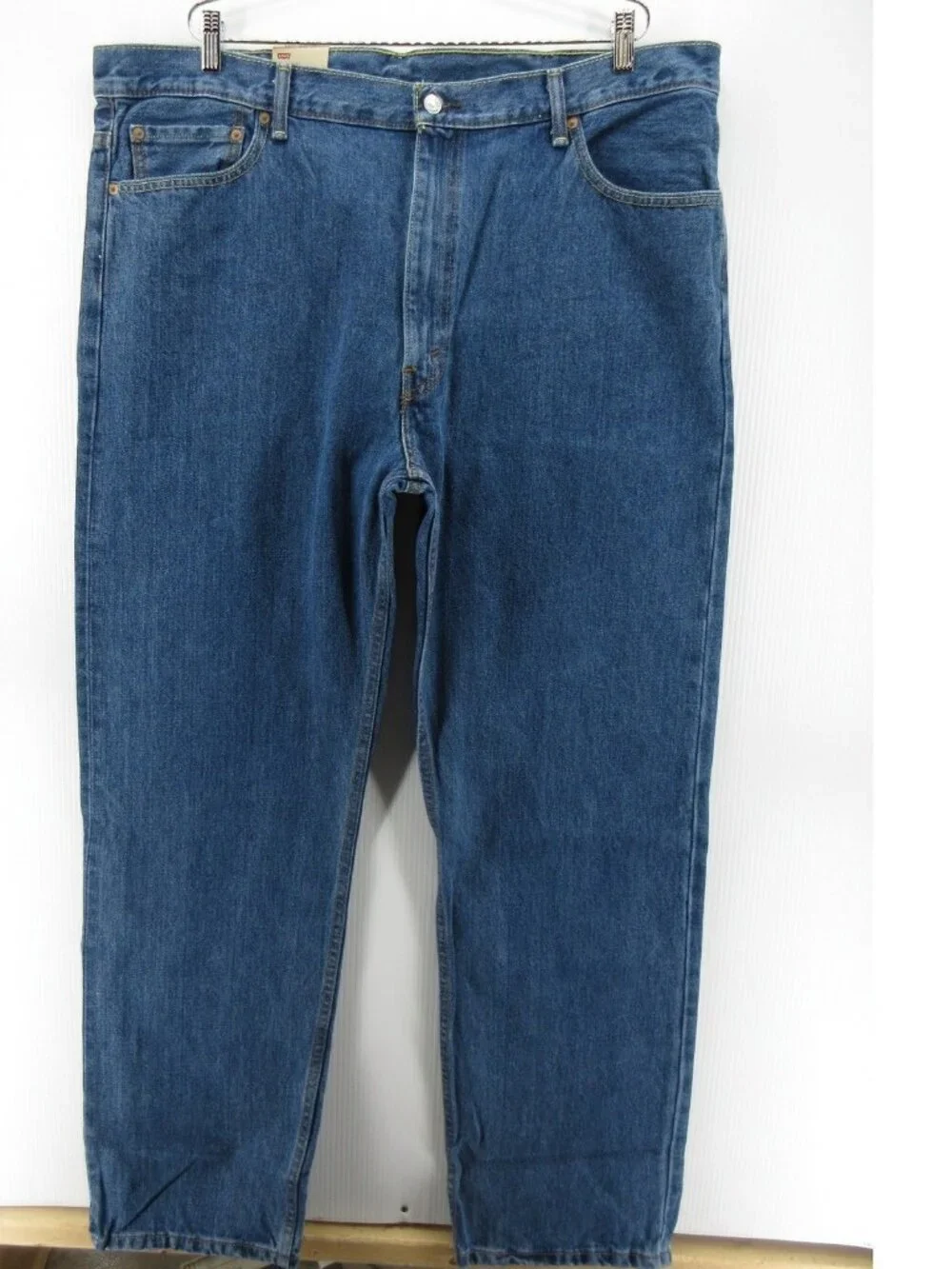 Levis 505 Jeans 44X34 Regular Fit Straight Leg Red Tab Denim Pants NEW